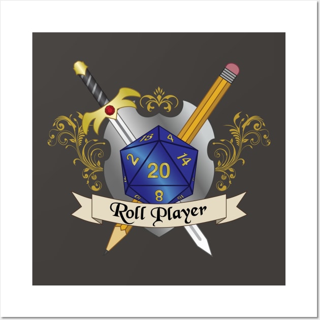 Roll Player Crest Wall Art by NashSketches